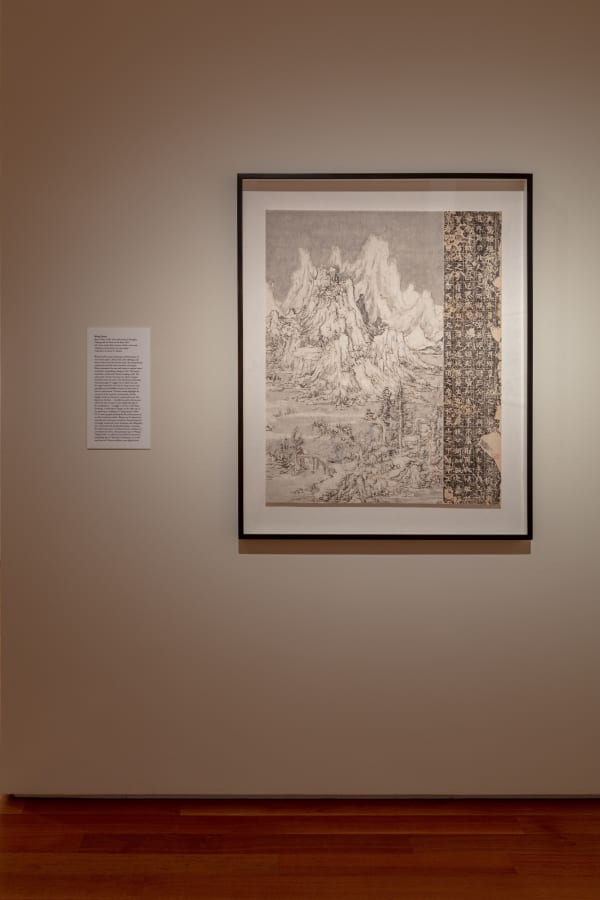 Wang Tiande, Playing with the Snow on the Boat, 2019, Ink, rubbing, and burn marks on Xuan paper.